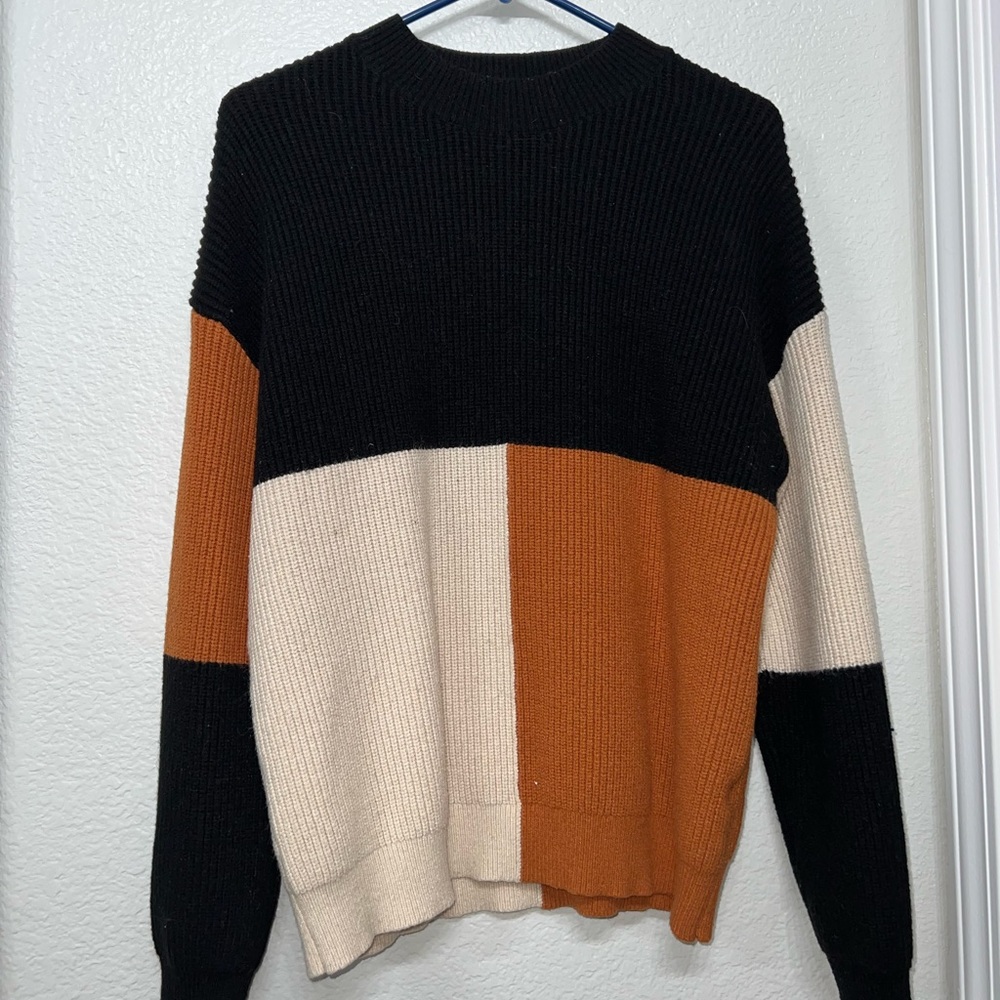 Tri Color-Block Sweater - Picture 2 of 5